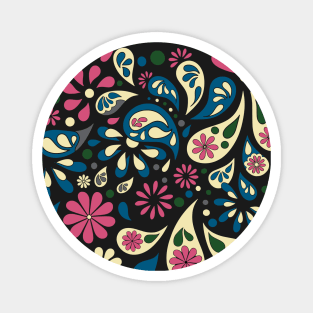 Summer Color Palette Floral Decor Magnet